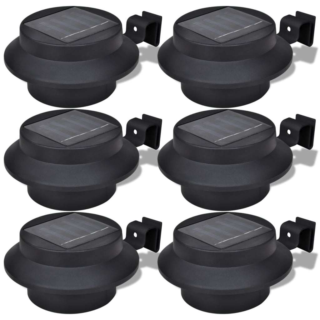 Vidaxl Outdoor Lampe Set 6 Stéck schwaarz