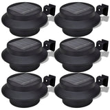 Vidaxl Outdoor Lampe Set 6 Stéck schwaarz