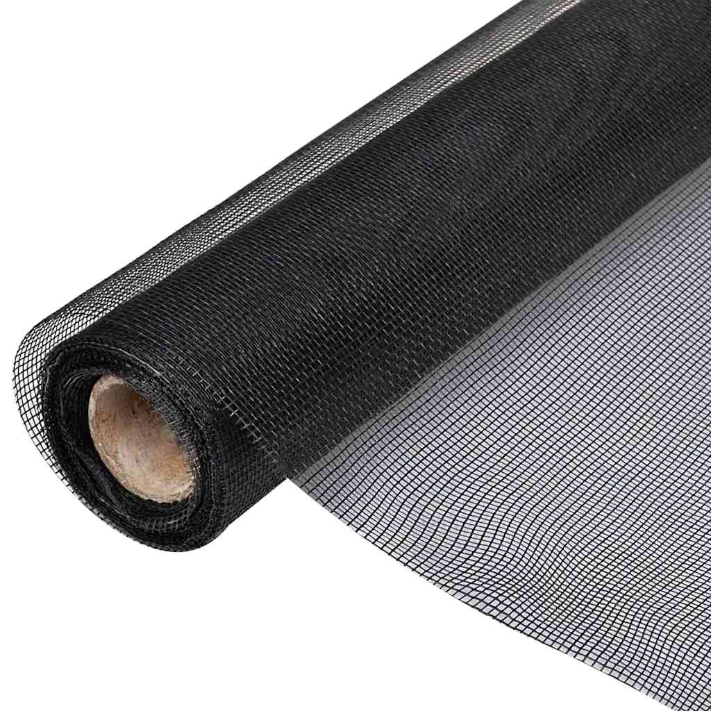Vidaxl gaas 100x500 cm glasvezel zwart