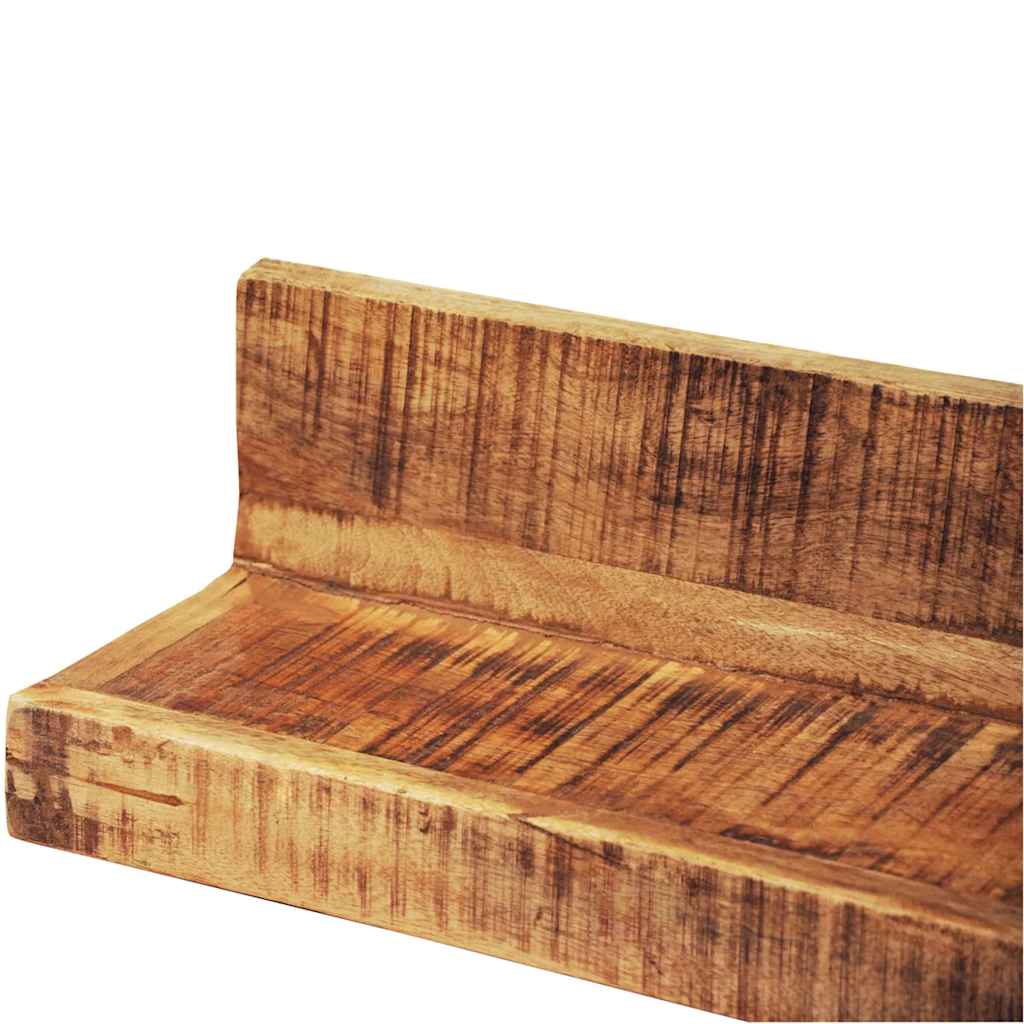 Vidaxl wandschappen 2 st massief hout