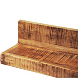 Vidaxl wandschappen 2 st massief hout