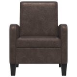 Vidaxl fauteuil kunstleer bruin