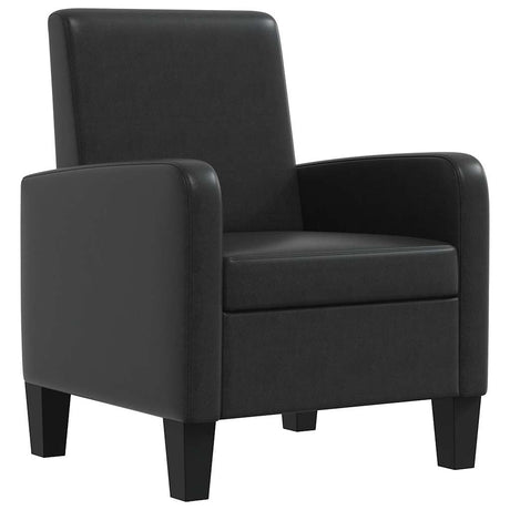 Vidaxl fauteuil kunstleer zwart