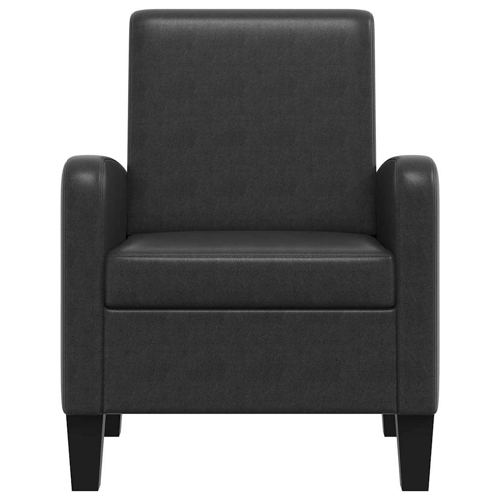 Vidaxl fauteuil kunstleer zwart