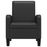 Vidaxl fauteuil kunstleer zwart