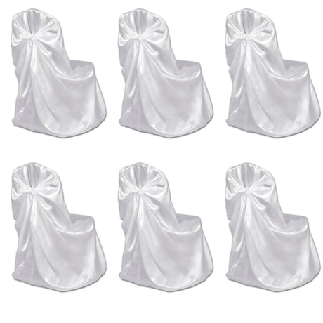 Vidaxl bruiloft stoelhoes wit (6 stuks)