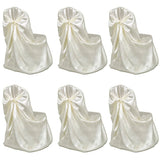 Vidaxl bruiloft stoelhoes crème (6 stuks)