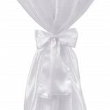 Vidaxl standing table cover with bow 60cm white (2 pieces)