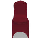 Vidaxl stoelhoes stretch bordeauxrood (6 stuks)