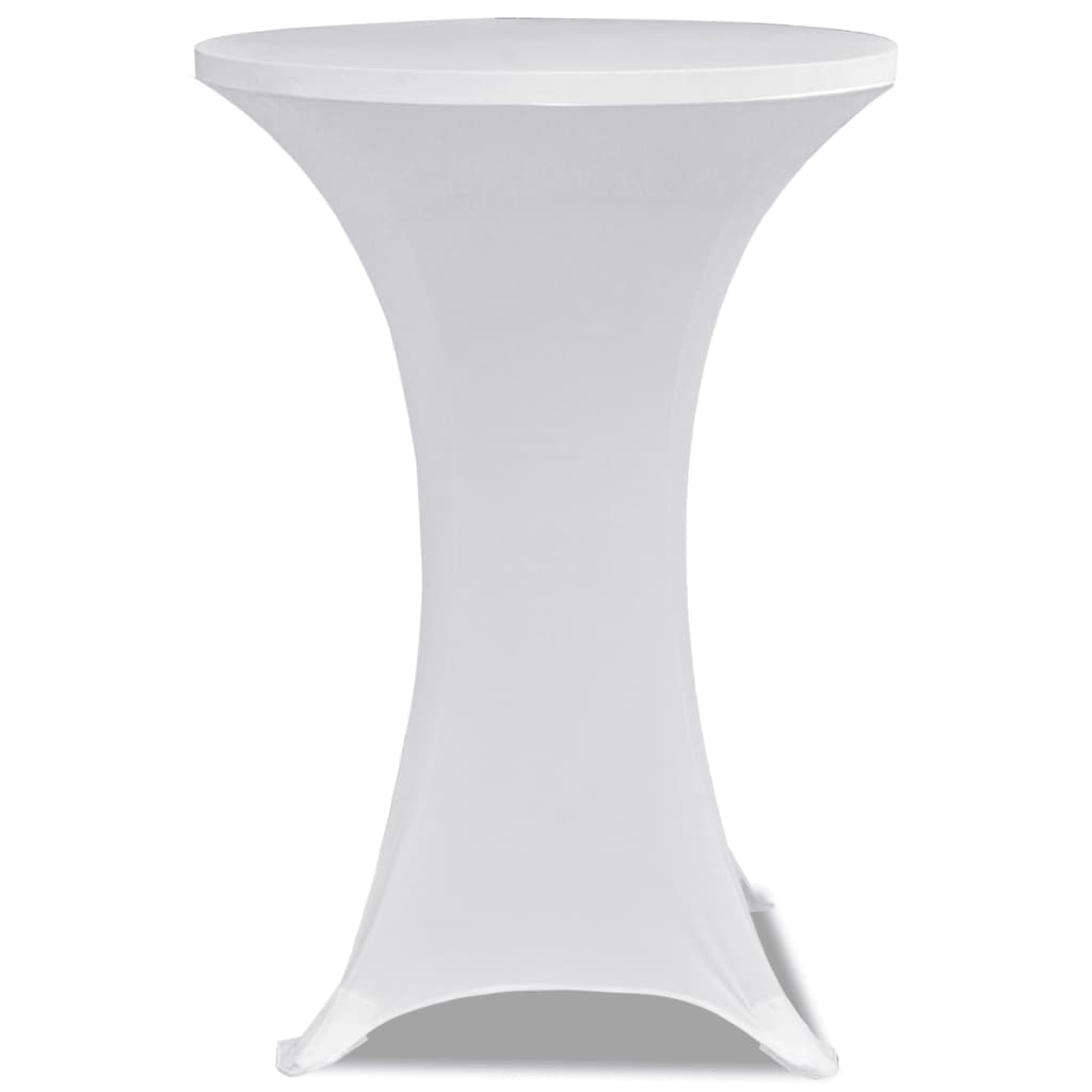 Vidaxl Stand Table Copertura Valuta Ø60 cm bianca (2 pezzi)