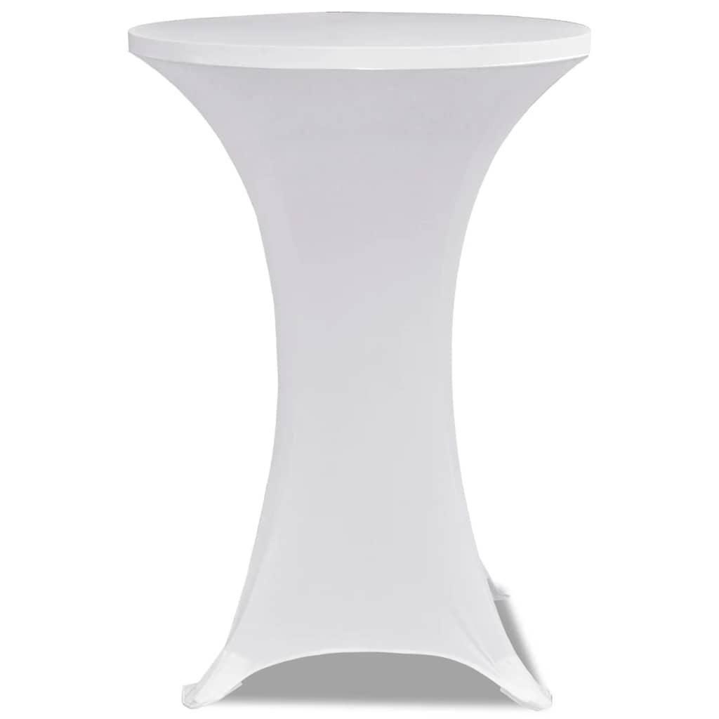 Vidaxl statafelhoes stretch ø70cm wit (2 stuks)