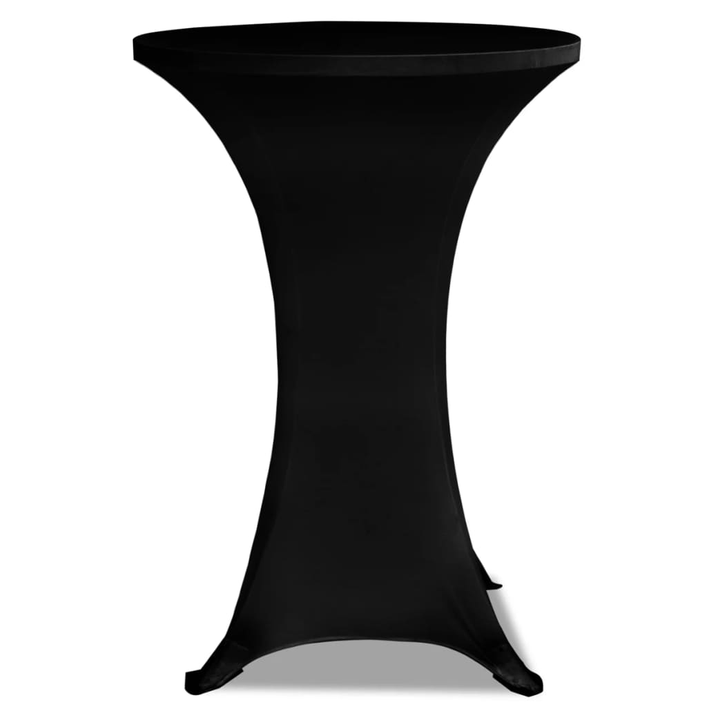 Vidaxl Stand Table Cover Stretch Ø60cm Black (2 stykker)