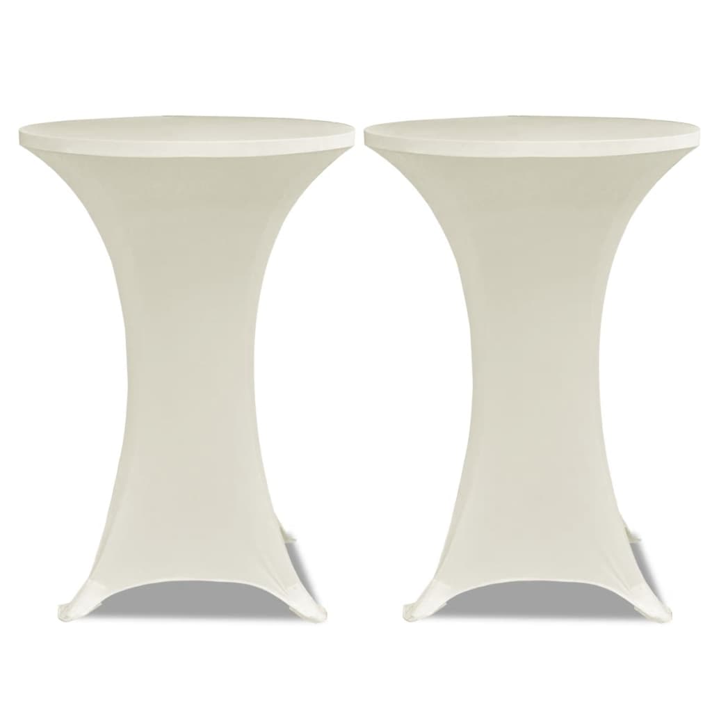 Vidaxl Stand Cover Cover Stretch Ø60cm Cream (2 sztuki)