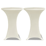 Vidaxl Stand Cover Cover Stretch Ø60cm Cream (2 sztuki)