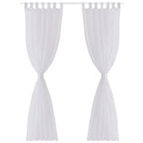 Vidaxl gordijn wit 140x175 cm (2 stuks)