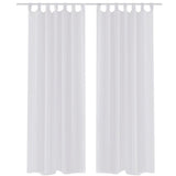 Cortina Vidaxl White 140x245 cm (2 piezas)