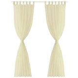 Vidaxl Curtain Cream 140x175 cm (2 pieces)