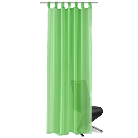 Vidaxl gordijn appelgroen 140x175 cm (2 stuks)