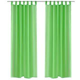 Vidaxl gordijn appelgroen 140x225 cm (2 stuks)