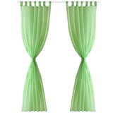 Vidaxl gordijn appelgroen 140x225 cm (2 stuks)