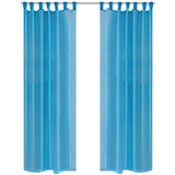 Vidaxl gordijn turquoise 140x175 cm (2 stuks)