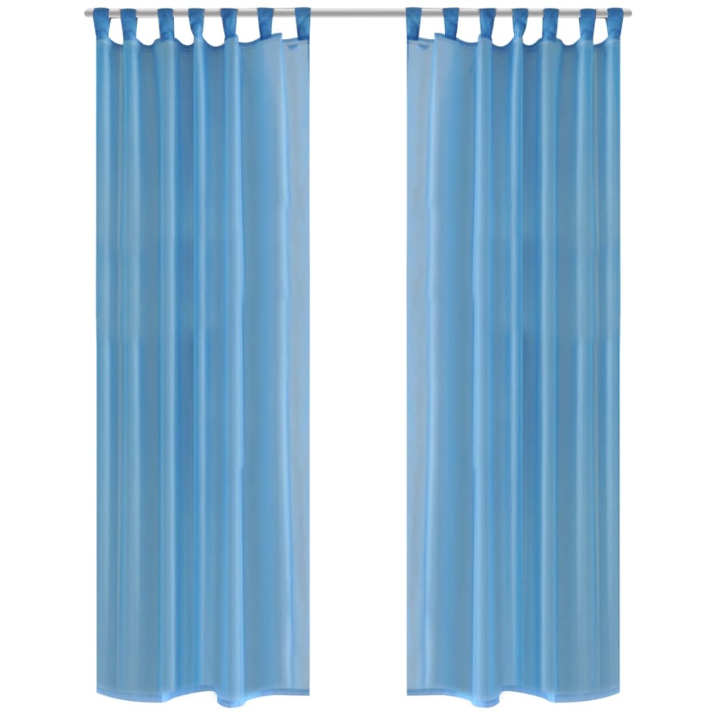 Vidaxl Curtain Turquoise 140x175 cm (2 sztuki)