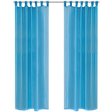 Vidaxl Curtain Turquoise 140x175 cm (2 sztuki)