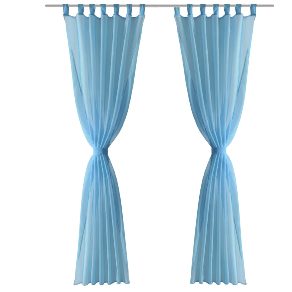 Vidaxl Curtain Turquoise 140x175 cm (2 sztuki)