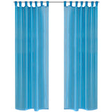 Vidaxl gordijn turquoise 140x225 cm (2 stuks)