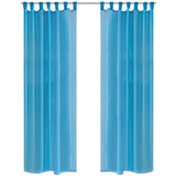 Vidaxl gordijn turquoise 140x225 cm (2 stuks)