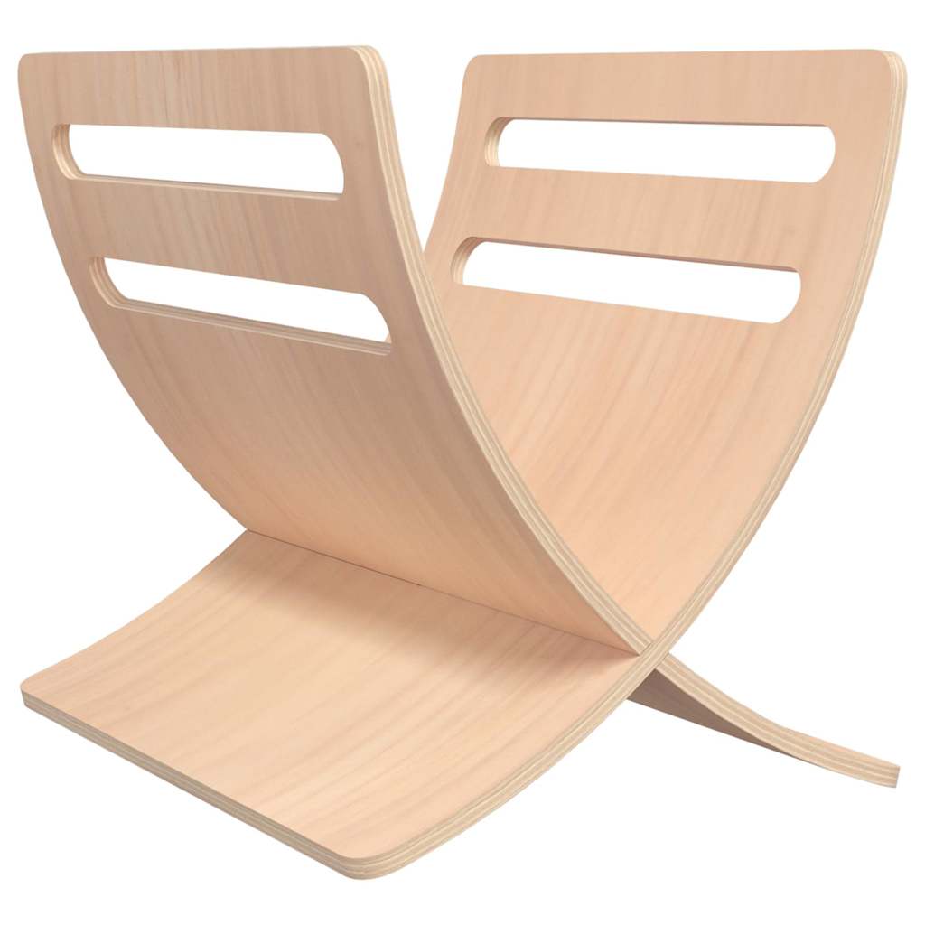 Vidaxl tijdschriftenrek vloermodel hout naturel