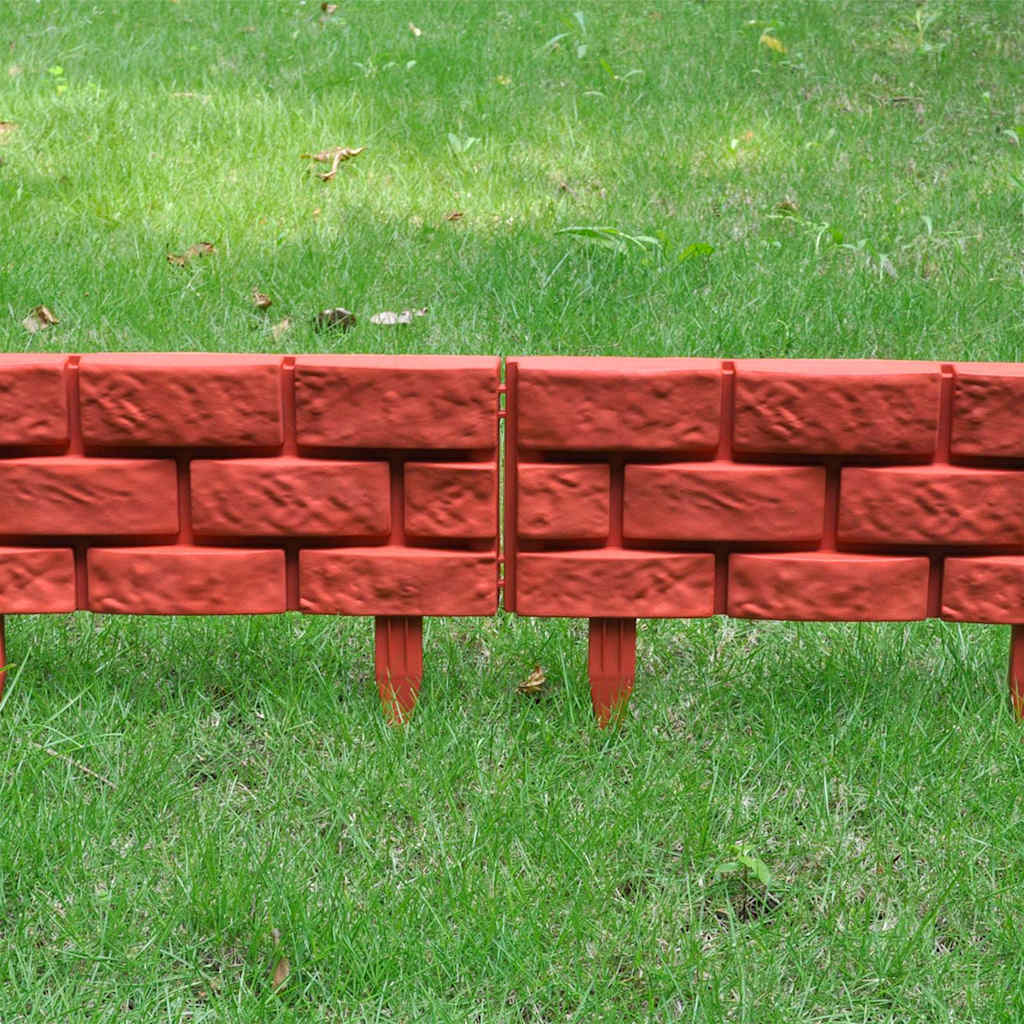 Vidaxl borderranden 11 st met baksteenontwerp