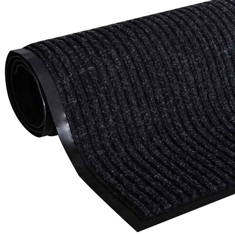 Vidaxl deurmat 90x150 cm pvc zwart