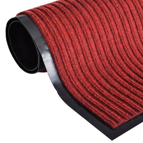 Vidaxl deurmat 90x120 cm pvc rood
