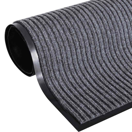 Vidaxl deurmat 90x60 cm pvc grijs
