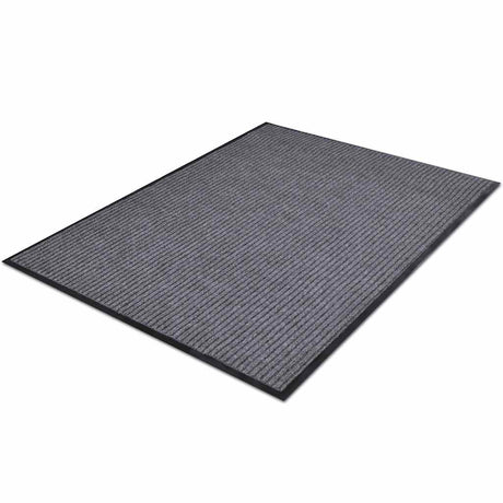Vidaxl deurmat 90x60 cm pvc grijs