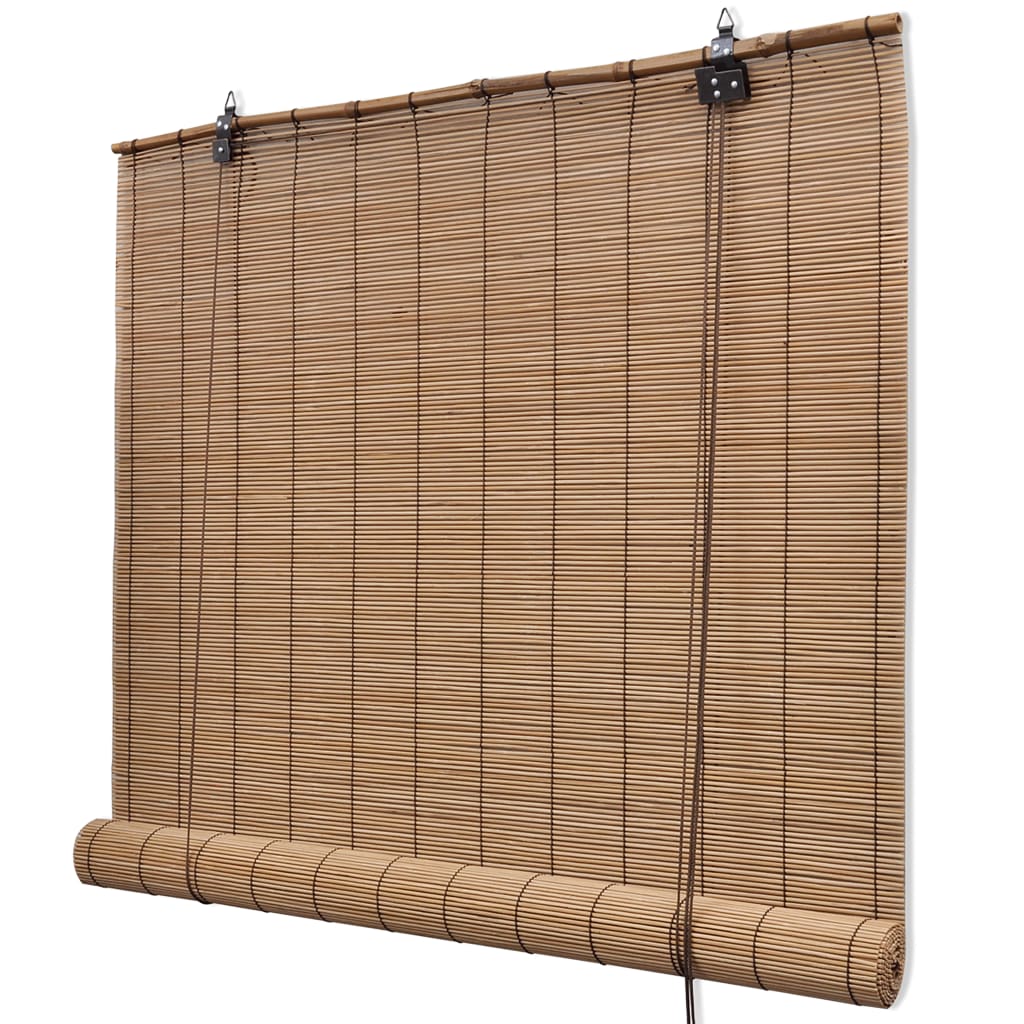 Vidaxl Roller Blind 140x160 cm Bambu Brown