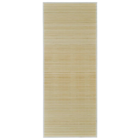Vidaxl tapijt rechthoekig 80x200 cm bamboe naturel