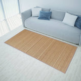 Vidaxl tappeto rettangolare 80x200 cm Bamboo marrone