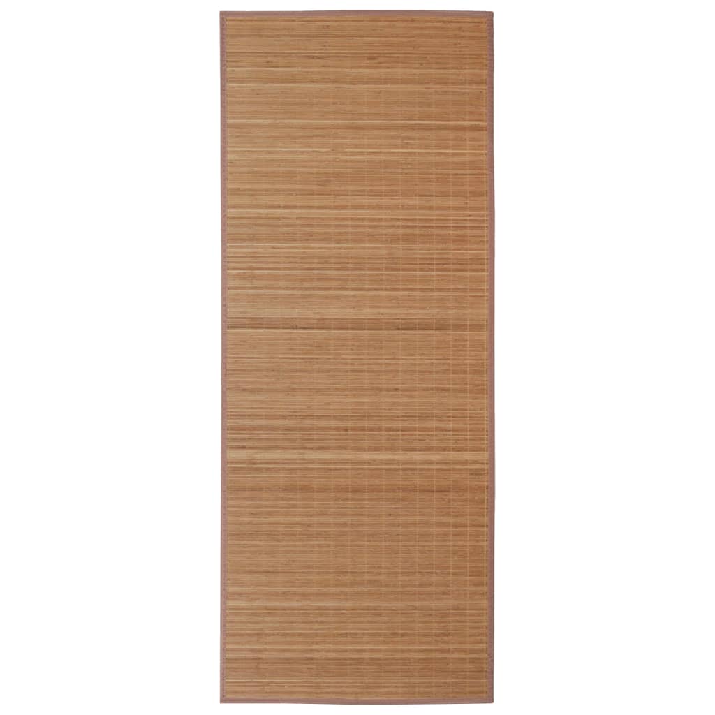 Vidaxl tappeto rettangolare 150x200 cm Bamboo marrone