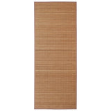 Vidaxl tappeto rettangolare 150x200 cm Bamboo marrone