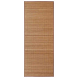 Vidaxl tapijt rechthoekig 150x200 cm bamboe bruin