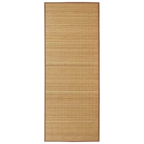 Vidaxl tapijt rechthoekig 150x200 cm bamboe bruin