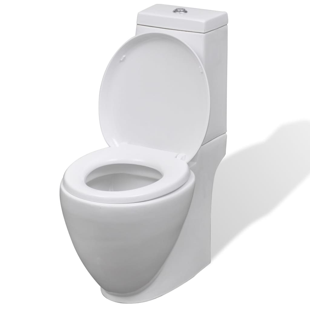 Vidaxl toaletter Bidet sett keramisk hvit