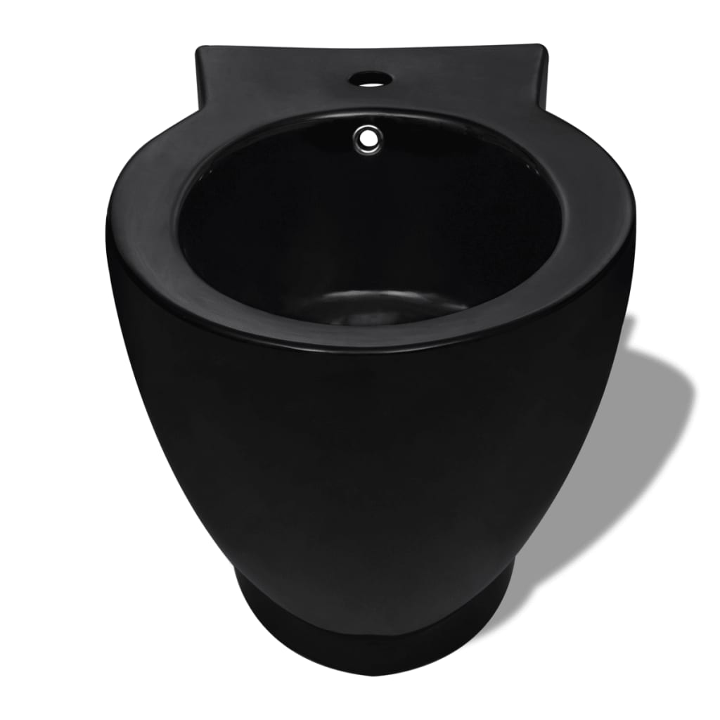 Vidaxl toaletter Bidet sett keramisk svart