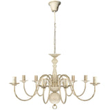 Vidaxl Chandelier Metal blanc 8 x E14 Lampes