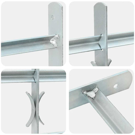Vidaxl raambeveiliging verstelbaar met 2 dwarsstangen 700-1050 mm