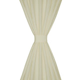Vidaxl micro-satijnen gordijnen met ringen 140 x 225 cm 2 stuks (creme)