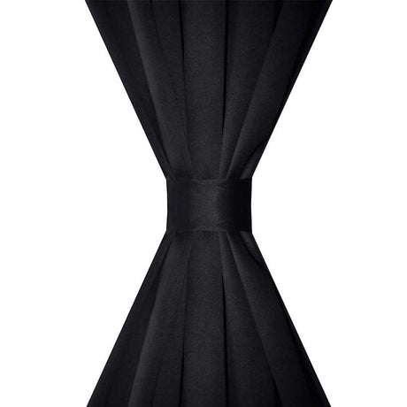 Vidaxl gordijnen met gleuven 135 x 245 cm zwart 2 st