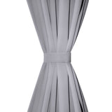 Vidaxl gordijnen met metalen ringen 135 x 245 cm 2 stuks (grijs)